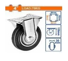 Bánh xe đẩy cao su cố định 4"