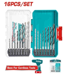 Bộ 16 mũi  khoan kim  loại, mũi  khoan đa chức  năng và mũi  khoan gỗ