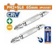 Bộ 2 Mũi bắt vít 2 đầu PH2+SL665mm