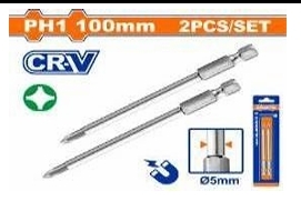 Bộ 2 mũi vít bake nối dài PH1x100mm