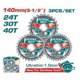 Bộ 3 lưỡi cưa  TCT siêu  mỏng 140mm
