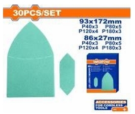 Bộ 30 giấy nhám 93*172mm,
86*27mm
