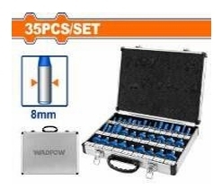 Bộ 35 mũi phay gỗ 8mm
