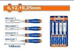 Bộ 4 đục gỗ 6,12,19,25mm