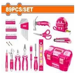 Bộ 89 món dụng cụ cầm tay (hồng)