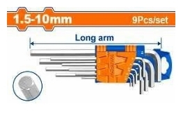 Bộ 9 chìa lục giác 1.5-10mm