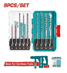 Bộ 9 mũi  khoan bê tông  đuôi gài SDS