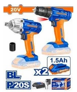 Bộ combo Máy khoan & Máy siết buloong dùng pin 20V