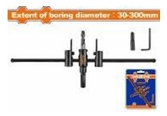 Bộ mũi khoan khoét lỗ tròn điều chỉnh 30-300mm (gỗ và thạch cao)