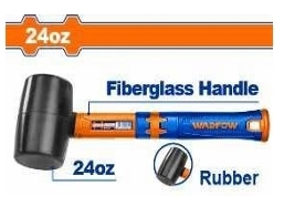 Búa tạ cao su đen 660g