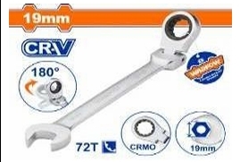 Cờ lê vòng miệng tự động lắc léo 19mm