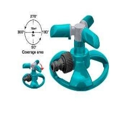 Đầu phun tưới  nước 3 tay  xoay