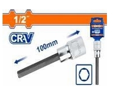 Đầu tuýp 1/2" ra đầu vít lục giác dài 12x100mm