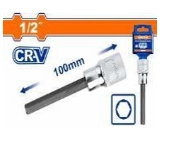 Đầu tuýp 1/2" ra đầu vít lục giác dài 17x100mm