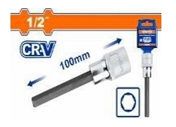 Đầu tuýp 1/2" ra đầu vít lục giác dài 7x100mm