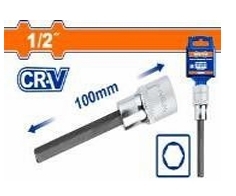 Đầu tuýp 1/2" ra đầu vít lục giác dài 8x100mm