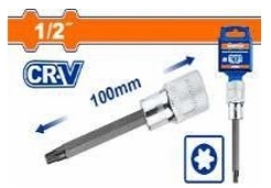 Đầu tuýp 1/2" ra đầu vít lục giác sao dài T55x100mm