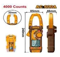 Đồng hồ kẹp kỹ thuật số AC 600A 4000 số đếm