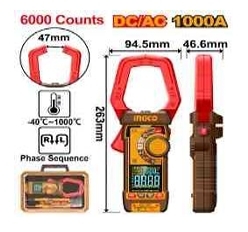 Đồng hồ kẹp kỹ thuật số AC/DC 1000A-6000 số đếm