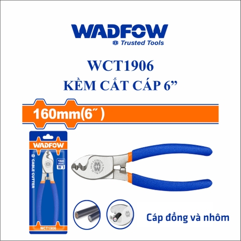 Kềm cắt cáp 6" wadfow WCT1906