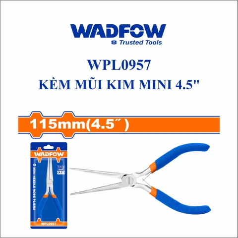 Kềm mũi kim mini 4.5" wadfow WPL0957