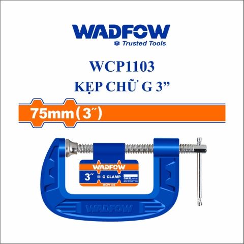 Kẹp chữ G 3"/75mm wadfow WCP1103