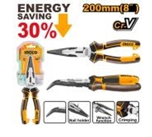 Kìm mũi cong có  trợ lực 8"/200mm