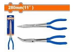 kìm mũi dài cong 45 độ 11"