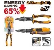 Kìm mũi dài trợ  lực cao cấp  8.5"/215mm