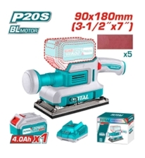 Máy chà  nhám hình  chữ nhật  không chổi  than dùng pin  20V