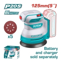 Máy chà  nhám tròn  không chổi  than dùng pin  20V (không  kèm pin &  sạc)