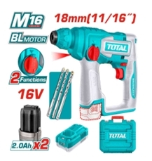 Máy khoan bê  tông không  chổi than  dùng pin 16V