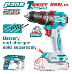 Máy khoan  búa không  chổi than  dùng pin 20V  (không kèm  pin & sạc)