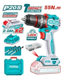 Máy khoan  búa không  chổi than  dùng pin 20V