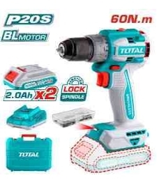 Máy khoan  không chổi  than dùng pin  Lithium-Ion  20V