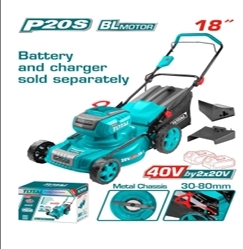 Máy làm vườn  18 inch không  chổi than  dùng pin  Lithium 40V  (không kèm  pin & sạc)