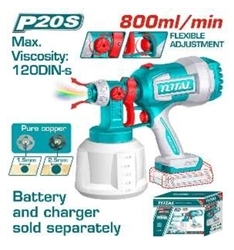 Máy phun sơn  dùng pin  Lithium 20V   (không kèm  pin & sạc)