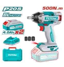 Máy siết  buloong  không chổi  than dùng pin  Lithium-Ion  20V