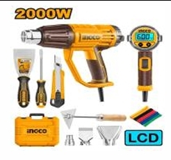 Máy thổi nhiệt  2000W màn  hình LED (kèm  dụng cụ)