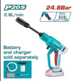 Máy xịt rửa  dùng pin 20V  (không kèm  pin & sạc)