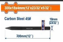 Mũi đục nhọn nguội 4x18x300mm
