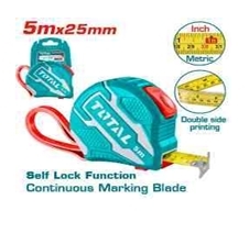 Thước kéo  thép nền  vàng  5mx25mm