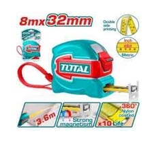 Thước kéo  thép nền  vàng  8mx32mm