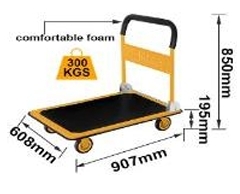 Xe đẩy hàng 4  bánh gấp gọn  (300kg)