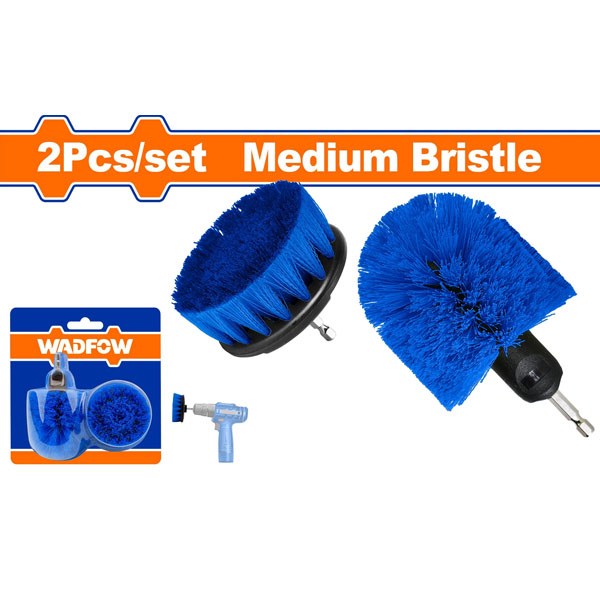 Bộ 2 bàn chải tròn và bài chản tròn 360 độ lông thường WadFow WND2402