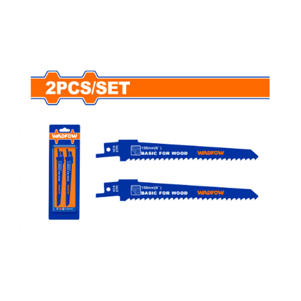 Bộ 2 lưỡi cưa kiếm (cưa gỗ) WADFOW WJT611D 150x19x1.2mm