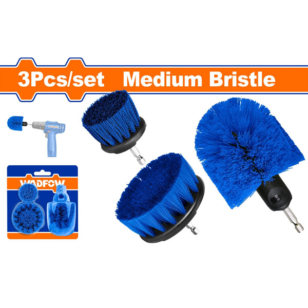 Bộ 3 bàn chải tròn lông thường WadFow WND2403