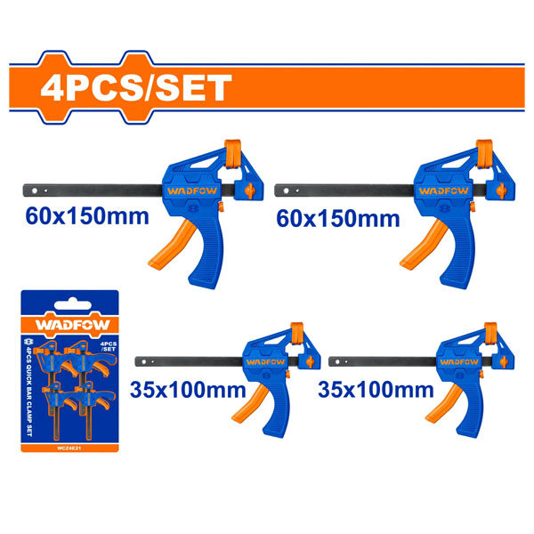 Bộ 4 thanh kẹp nhanh WadFow WCZ4E21