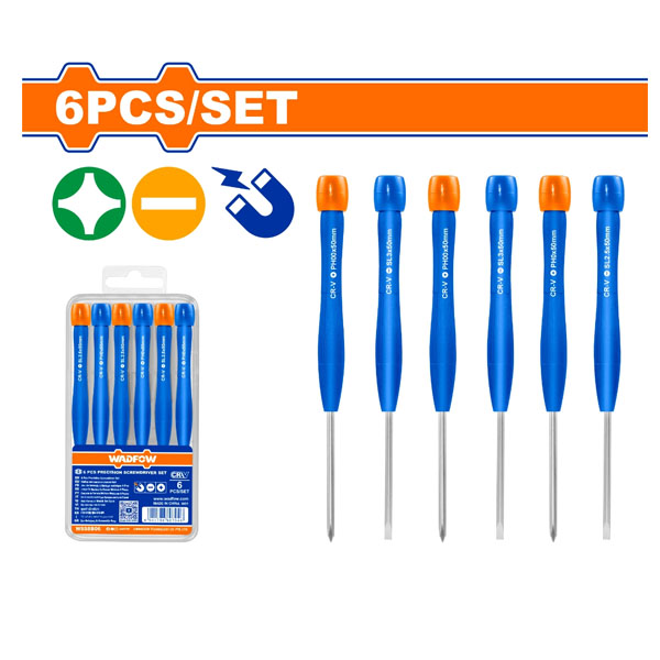 Bộ 6 tua vít chính xác 50mm WadFow WSS2B06