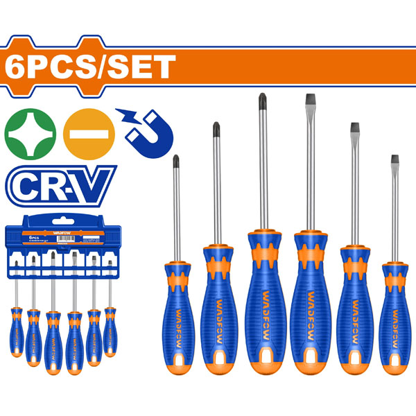 Bộ 6 tua vít dẹp & bake WadFow WSS1206
